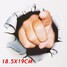 Pattern Stereoscopic Simulated Finger Hand 3D Car Sticker - 2