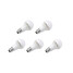 5 Pcs 400-450 Cool White A60 Smd 5w E26/e27 Led Globe Bulbs - 1