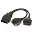 16Pin Cable Adapter OBD2 Dual Female Splitter Male Extension Cable - 1