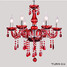 Lights Red Crystal Modern Chandelier Luxury - 6