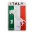 Emblem Decal Decoration Flag Aluminum Map Italy Badge Car Sticker Pair - 1