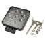 27W SUV Truck 4inch 1800LM Beam Square LED Work Light Flood Lamp For Offroad Driving - 3