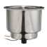 Green 8LEDs Camper Truck Stainless Steel Cup Drink Holder 2Pcs Marine Boat Car - 2