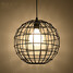 Light Game Room Wrought Iron Contracted Restaurant Fixture Cafe Pendant Lights Birdcage - 1