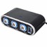 3-way Cigarette Lighter Socket Splitter Car USB Charger DC 12V 24V LED Switch - 3