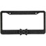 Crystal Black Metal Car Diamond License Plate Bling Frame Rhinestone - 1