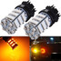 Corner 3528 SMD Amber Yellow Light Bulb LED Turn Signal Blinker - 1