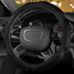 Fabric Black Car Steel Ring Wheel Cover Sandwich Anti-slip Type Sport 38CM - 2