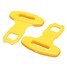 Safty Canceller Yellow Stopper 2Pcs Universal Car Seat Belt Buckles Black Alarm Clip - 6