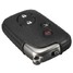 Uncut Key Case Shell LEXUS Remote Folding Car Flip Buttons Black - 2