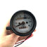 White Motorcycle Dual Odometer Speedometer Gauge Universal Waterproof Mechanical - 6