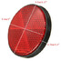 Red Universal ATV Motorcycles Round 2Pcs Dirt Bikes Reflectors 2inch - 8