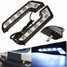 Driving Lamp Pair 12V LED DRL Daytime Running Fog Van Shaped 5W Light White Car - 1