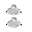 5-led Warm White 2pcs 450lm Downlight Light White - 1