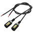 Yellow Pair 12V Red Lamps Pink License Plate Screw Bolt Light LED Universal Motorcycle Car - 8