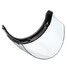 Snap Wind Shield Visor Motorcycle Helmet Lens Flip Up Open Face - 6