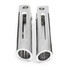 Foot Peg Edge Cut Chrome Deep Harley Touring Footrest Sportster Dyna Softail - 1