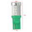 10pcs T10 0.17A 2.3W 20Lm Green 5730 LED Side Marker Indicator Light - 2