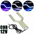 COB Bright Fog Lights Silver Strip DRL Daytime Light - 1