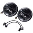 8000LM 6000K 2Pcs H4 H13 Beam JK Jeep Wrangler LED Headlights Hummer 40W Hi Lo - 5