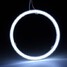 Pair White COB 100mm Angel Eye Ring Outside 12V 10W Headlight Aperture - 6