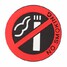Rubber Office Sticker Car Logo Sign Smoking Warning Adhesive 5pcs - 7