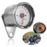 12V Universal Motorcycle Gauge LED Tachometer Speedometer Stainless Steel Tacho - 2
