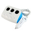 Port Car Charging Adapter For Mobile Phone Power Cigarette Lighter Socket Splitter - 2