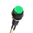 Resettable Motorcycle Auto Green Red Switch Push Button Horn - 2
