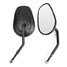 Sportster Harley Dyna Black Cruiser Oval Rear View Mirrors Touring - 5