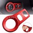 Fog Headlight Red Decoration Frame Trim Cover Button Switch Jeep Cherokee Aluminum Decor - 2