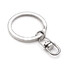 Ring Keyfob Keychain Swivel Key Rings Craft 50pcs DIY Tone Metal Silver - 4