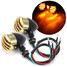 Bullet Turn Signal Lights Blinker Amber Yamaha Kawasaki Harley Style - 1