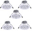 Color Led 5pcs Warm Lights Leds Receseed 85-265v - 1