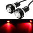 Car Motorcycle LED 18MM Eagle Eye Running DRL Tail Light Lamp 12V 3W Plate License - 3