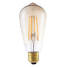 Dimmable 4 Pcs Cob Ac 220-240 V Led Filament Bulbs Decorative St64 6w E27 - 2