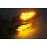 12V Motorcycle 4 Colors LED Turn Signal Light Carbon Style - 6