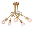 5 Heads Dining Room Lamp 100 Ceiling Multiple Dome Copper - 2