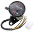 Universal Motorcycle Odometer LED Backlight Dual Mileage Speedometer Gauge Signal - 2