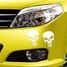 14*14cm Tank Reflective Decal Car Sticker Skeleton Skull The Cup - 5