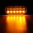 12 LED Flashing Light Breakdown Indicator Lamp 12V-24V Strobe Warning Lamp 36W Grill Recovery - 6
