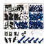 Complete Fairing Bolt Nuts Blue CNC Screws Bodywork Alloy Motorcycle Kit For Kawasaki - 1