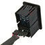 Universal Car Male 3.5mm AUX USB Audio RCA Mount Adapter Flush Dash - 4