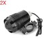 LED Headlights BLACK MOTORCYCLE 2Pcs Low Beam Light High - 1