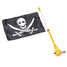 Flag Pole Harley Davidson Skull Flag Luggage Rack Motorcycle Bike Rear Mount - 4