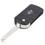 Shell Case Uncut Flip Blank 2 Buttons Remote Folding Key Mazda - 1