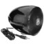 Black Speaker AMPLIFIER Motorcycle Bike Shark Horn Rear View Mirror Music Waterproof 3.5 Inch - 6