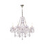 White Chandelier Living Crystal Lights Modern - 1