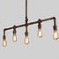 Water Personality Industrial Retro Chandelier Iron - 2