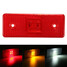 Amber White 24V 4 LED Side Marker Light Lamp Red Truck Trailer Lorry - 1